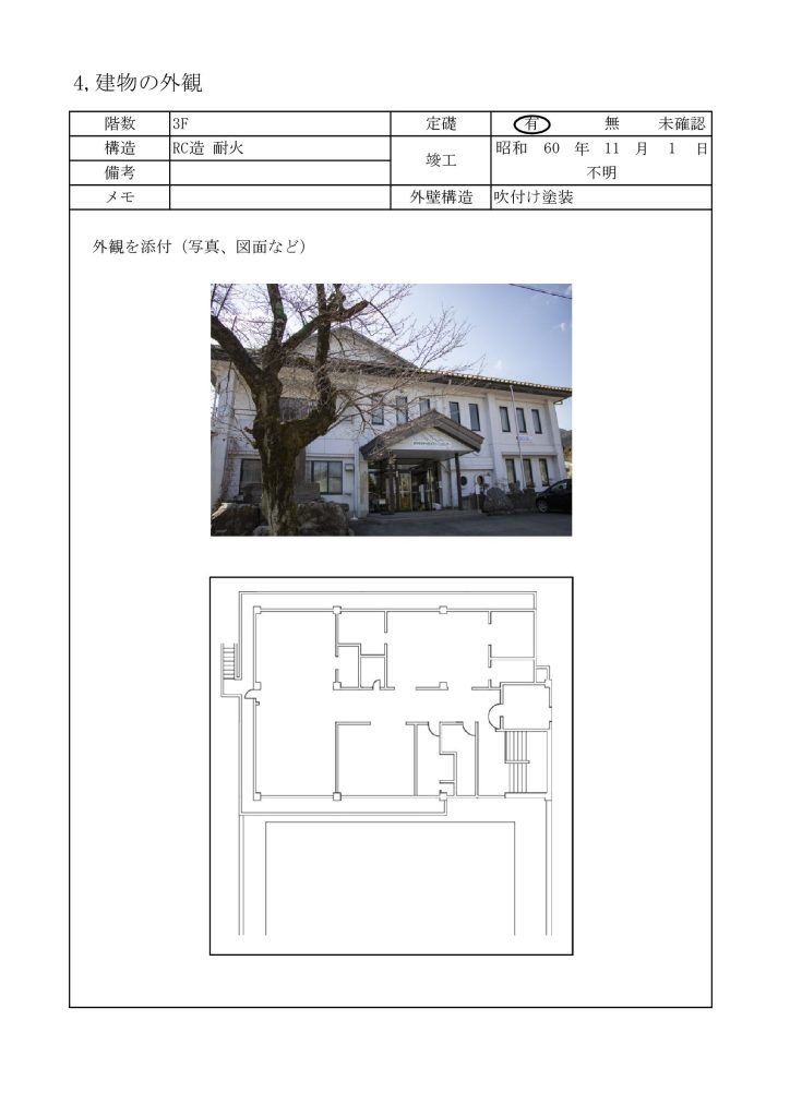 建物の外観