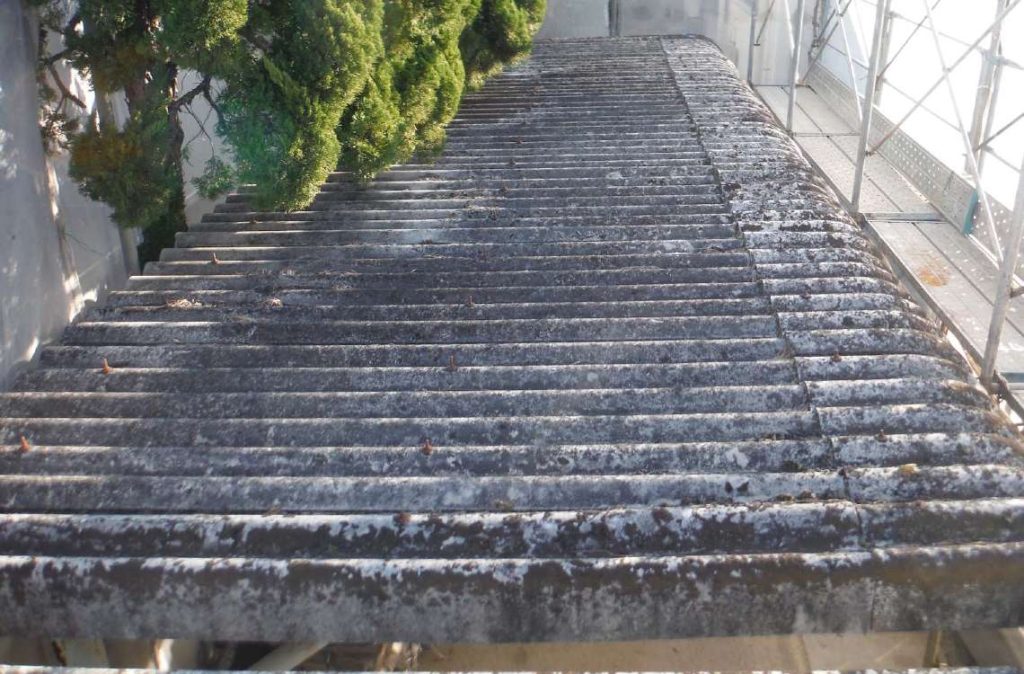 スレート屋根の写真