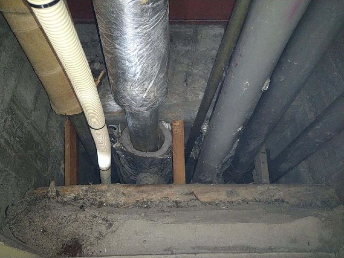 隔離養生が必要なレベル２建材　配管断熱材